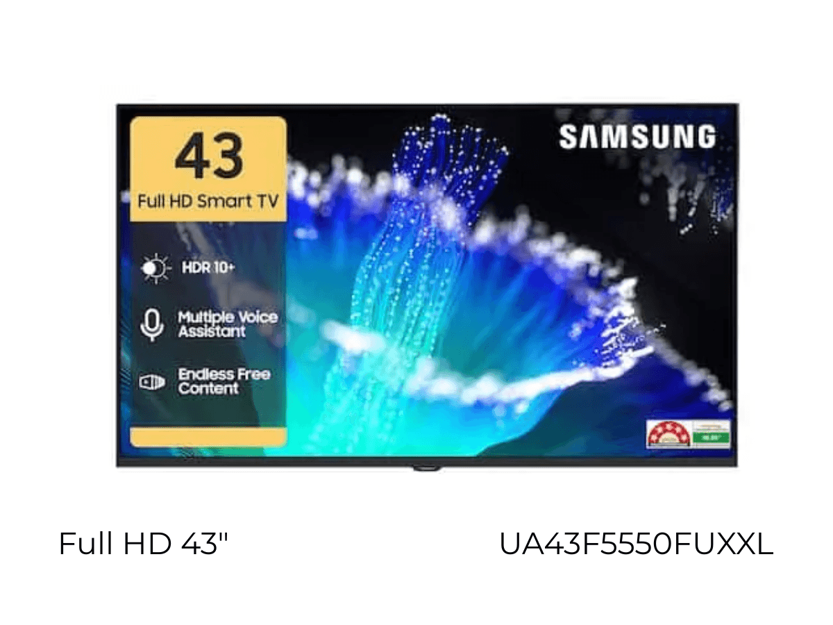 Samsung 43 Inch Full HD Smart TV UA43F5550FUXXL