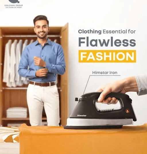 High-Quality Dry Iron with Adjustable Temperature Control - Perfect for All Fabrics